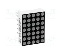 Display: LED; matrix; 5x7; green; 6mcd; cathode; 17.8x12.7mm | LMD07057AAG-101  | LMD07057AAG-101-01