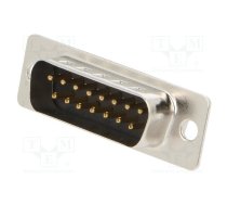 D-Sub; PIN: 15; male; for cable; soldering; 3A; Plating: gold flash | 301A10029X  | 301A10029X
