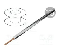 Wire; H05V-K,LgY; stranded; Cu; 0.35mm2; PVC; white-black; 200m | LGY0.35-WH/BK | LGY0.35-WH/BK