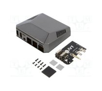 Enclosure: for computer; Raspberry Pi 4 B; aluminium; grey | ARG-15391  | ARG-15391