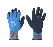 Protective gloves; Size: 11,XXL; blue; latex,polyamide; Aqua | WG-318-XXL/11  | 52973