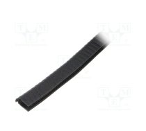 Hole and edge shield; PVC; L: 10m; black; H: 15mm; W: 12mm | UT-3.8-10M  | UT-3.8