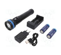 Torch: LED diving; L: 236.6mm; 30lm,700lm,1400lm,2500lm; Ø: 54mm | XTAR-D26-LONG-SET  | D26 LONG 2500 SET 26650 X 2 FULL SET