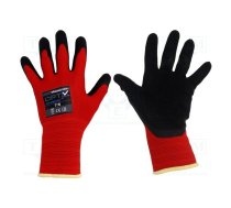 Protective gloves; Size: 11,XXL; red; polyester; Opty | OP-280RR-XXL/11  | 52958
