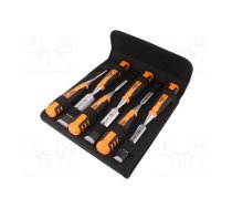 Kit: chisels; wood,professional; 6mm,10mm,12mm,18mm,25mm,32mm | SA.424P-S6-PP  | 424P-S6-PP