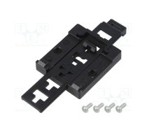 DIN rail mounting bracket; black; Kit: mounting screws | DIN-UCH  | 22035000