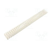 Wiring duct; white; polypropylene; UL94V-0; L: 0.5m; flexible | HELADUCTFLEX40-WH  | 164-41008