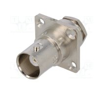 Socket; BNC; female; straight; 50Ω; RG58; clamp; for panel mounting | BNC50G32  | 301-163-014 (BNC-50/G3.02)