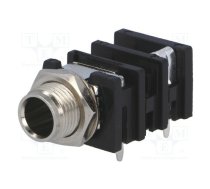 Connector: Jack 6,3mm; socket; female; mono,with double switch | ACJM-MHOM  | ACJM-MHOM