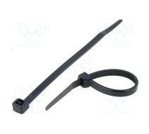 Cable tie; L: 120mm; W: 4.8mm; polyamide; 215.5N; black; Ømax: 30mm | CV-120LB  | CV-120LBK
