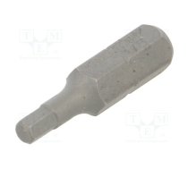 Screwdriver bit; hex key; HEX 1/8"; Overall len: 25mm | KT-502508H  | 502508H