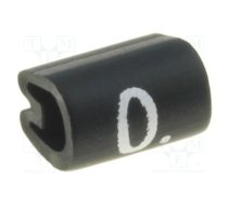 Markers; Marking: 0; 2÷3.2mm; PVC; black; -45÷70°C; leaded | TE-05811000  | 05811000