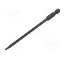 Screwdriver bit; hex key; HEX 2.5mm; 1/4"; Overall len: 110mm | KT-711125H | 711125H