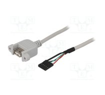 Adapter; USB 2.0; USB A socket,5pin pin header; 0.5m | USBAJ-1 | USBAJ-1