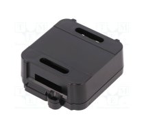 Enclosure: junction box; X: 44.5mm; Y: 57mm; Z: 19mm; black | IT-12.0000007  | 12.0000007