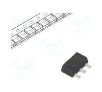 IC: voltage regulator; LDO,linear,fixed; 3.3V; 1.35A; SOT89; SMD | AZ1117CR-3.3TRG1  | AZ1117CR-3.3TRG1