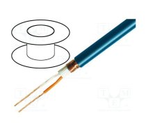 Wire: microphone cable; 2x0.25mm2; blue; OFC; -15÷70°C; PVC | TAS-C260-BLUE  | C260 BLUE