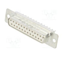 D-Sub; PIN: 25; socket; male; for panel mounting; straight; 5A | DB25S364TLF  | DB25S364TLF