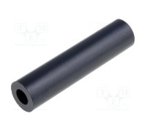 Spacer sleeve; cylindrical; polyamide; L: 45mm; Øout: 6mm; black | DR386/3.4X45  | 386/3.4X45