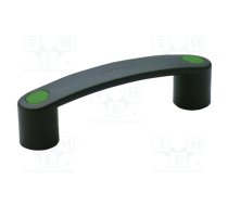 Holder; polypropylene; black; H: 45mm; L: 150mm; W: 28mm; F2: 1kN | EBP.180-8-FLX-C17  | 260361-C17