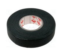 Tape: textile; W: 19mm; L: 25m; Thk: 0.25mm; rubber; black; 8% | SCAPA-003-19  | 003-19/25