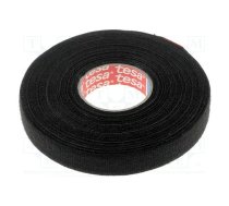 Tape: textile; W: 15mm; L: 25m; Thk: 0.3mm; Automotive; black; 105°C | TESA-51608-15  | 51608-00009-00