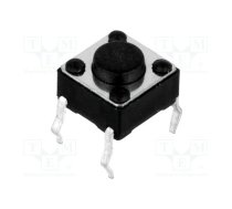 Microswitch TACT; SPST-NO; Pos: 2; 0.05A/12VDC; THT; none; 1N; 6x6mm | TACT-64K-F