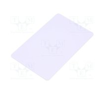 RFID Card; ISO 14443A; Range: 90mm; 86x54x0.8mm; 13.56MHz | RFID-GW-NTAG216  | PVC WHITE CARD NTAG216