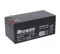 Re-battery: acid-lead; 12V; 3.6Ah; AGM; maintenance-free; 1.4kg | ACCU-BPE3.6-12/BP  | BPE 3,6-12