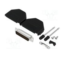 D-Sub HD; PIN: 44; plug; male; soldering; for cable | DPPK25-BK-HDP-K  | DPPK25-BK-HDP-K