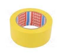 Tape: warning; yellow; L: 33m; W: 50mm; self-adhesive; Thk: 0.15mm | TESA-60760/YE | 60760-00095-15