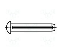 Rivet pin; BN 688; L.rivet: 4mm; Rivet diam: 2mm | B2X4/BN688  | 1258923