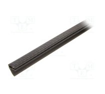 Gasket; EPDM,PVC; black; L: 10m; W: 16mm; H: 13mm; Panel thick: 1÷2mm | UT-81.1-10M  | UT-81.1