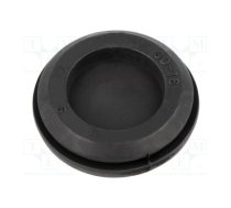 Grommet; with bulkhead; Ømount.hole: 19.5mm; Øhole: 11mm; black | T-GD11  | 100175