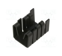 Heatsink: extruded; U; black; L: 19.05mm; W: 14.5mm; H: 12.7mm; 21K/W | FK237SA-220O  | FK 237 SA-220 O