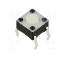 Microswitch TACT; SPST-NO; Pos: 2; 0.05A/12VDC; THT; 1.57N; 6x6x4mm | TL1105F160Q  | TL1105F160Q