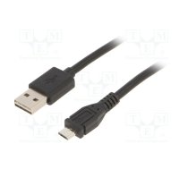 Cable; Cablexpert; USB 2.0; USB A plug,USB B micro plug; 1m | CC-MUSB2D-1M | CC-MUSB2D-1M