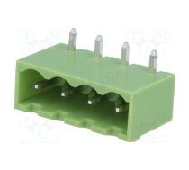 Pluggable terminal block; Contacts ph: 5.08mm; ways: 4; socket | TBG-5-KW-4P-GN  | XY2500R-D(5.08)-4PIN