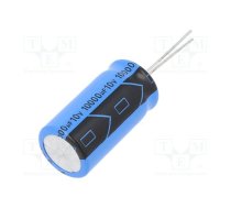 Capacitor: electrolytic; THT; 10000uF; 10VDC; ±20%; 2000h | GRC00JS1031A00L | GRC00JS1031A00L