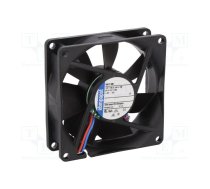 Fan: DC; axial; 12VDC; 80x80x25mm; 79m3/h; 37dBA; ball bearing | 8412NH  | 8412 NH