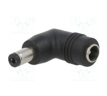 Adapter; Plug: right angle; Input: 5,5/2,1; Out: 5,5/2,1 | DC-PLUG-P1J-P1IR  | DC PLUG-P1J-P1IR