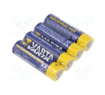 Battery: alkaline; AA; 1.5V; non-rechargeable; Ø14.5x50.5mm; 4pcs. | BAT-LR6/V-S4 | 4006211354