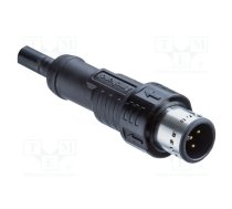 Connector: M12; plug; PIN: 8; male; A code-DeviceNet / CANopen | M12A-08BMMM-PL8D02  | M12A-08BMMM-PL8D02