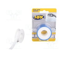 Tape: sealing; W: 12mm; L: 12m; Thk: 0.08mm; white; PTFE; max.370°C | HPX-PTFEW-1212WH/2  | WT0012