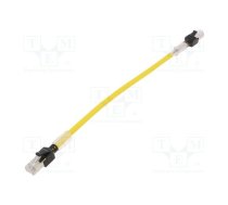 Connecting cable; XS6; IP20; 30VDC; 1A; 0.3m; -25÷75°C; Cat: 6a | XS6W-6LSZH8SS-03MY  | XS6W-6LSZH8SS30CM-Y