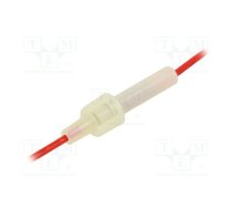 Fuse holder; cylindrical fuses; 6.3x32mm; Imax: 15A; Leads: cables | LPA-01W-16R  | LPA-01W-16R