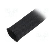 Braid; ØBraid : 4÷5mm; PET,polyester; black; -70÷125°C; incised | TWIST-IN-05-PET-BK  | 170-01000