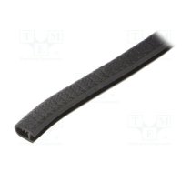 Hole and edge shield; PVC; L: 10m; black; H: 14.5mm; W: 10.5mm | UT-4.7-10M  | UT-4.7