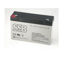 Re-battery: acid-lead; 6V; 12Ah; AGM; maintenance-free; 2.05kg | ACCU-HP12-6/S  | SB12-6