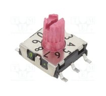 Encoding switch; DEC/BCD; Pos: 10; SMD; Rcont max: 80mΩ; 7x7x2.5mm | P25SMT301H  | P25SMT301